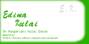 edina kulai business card